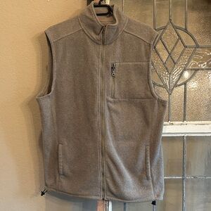 Croft & Barrow Gray Full-Zip Performance Vest